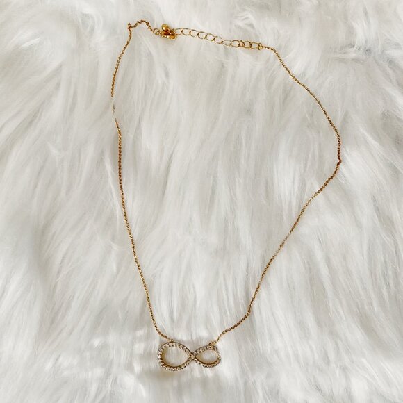 Infinity Sign Gold Necklace - Picture 1 of 3
